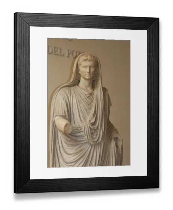 Framed Print : Augustus ( 63 BC A?i? 14 AD). First Emperor. Statue Via Lab Framed Print : Augustus ( 63 BC A?i? 14 AD). First Emperor. Statue Via Lab