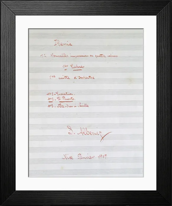 Framed Print : Isaac Albeniz (1860-1909). Spanish pianisth and composer. I Framed Print : Isaac Albeniz (1860-1909). Spanish pianisth and composer. I