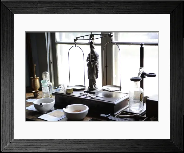 Framed Print : Finland. Turku. Pharmacy Museum and the Qwensel house. Old l Framed Print : Finland. Turku. Pharmacy Museum and the Qwensel house. Old l