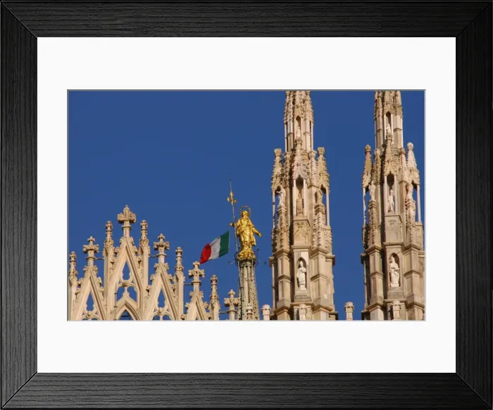 Framed Print : Italy. Milan Catheral. Madona del Duomo, by Giuseppe Perego Framed Print : Italy. Milan Catheral. Madona del Duomo, by Giuseppe Perego