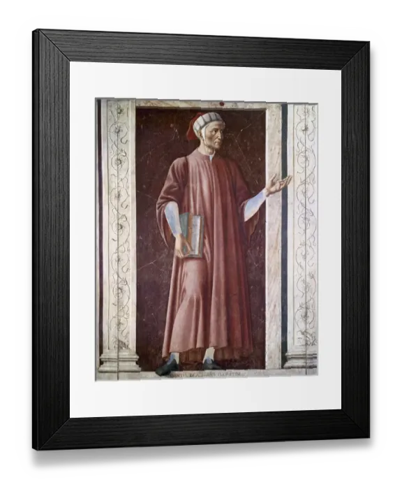 Framed Print : Dante Alighieri (1265-1321). Italian poet. Portrait by Andre Framed Print : Dante Alighieri (1265-1321). Italian poet. Portrait by Andre