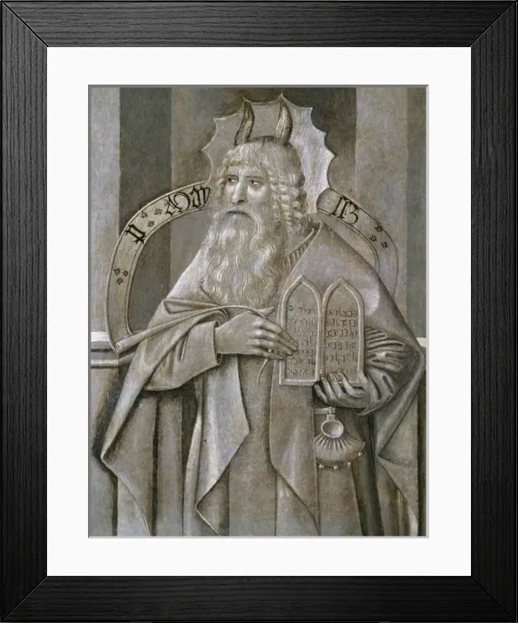 Framed Print : Jaume Huguet (14121492). Catalan painter. Moses. 1455. Chur Framed Print : Jaume Huguet (14121492). Catalan painter. Moses. 1455. Chur