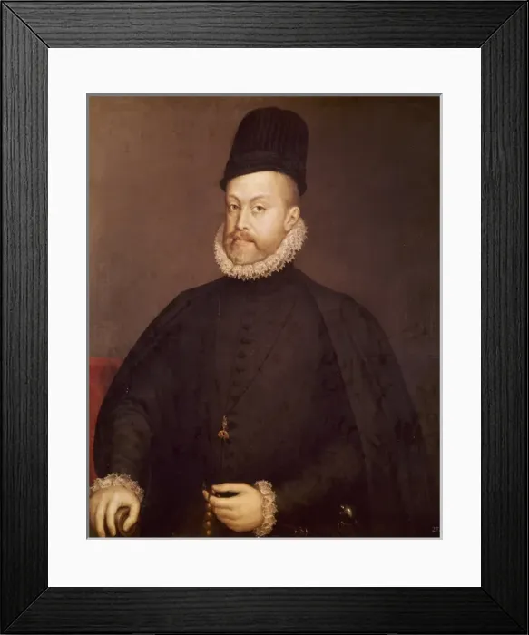 Framed Print : Philip II of Spain (1527-1598). King of Spain and Portugal Framed Print : Philip II of Spain (1527-1598). King of Spain and Portugal