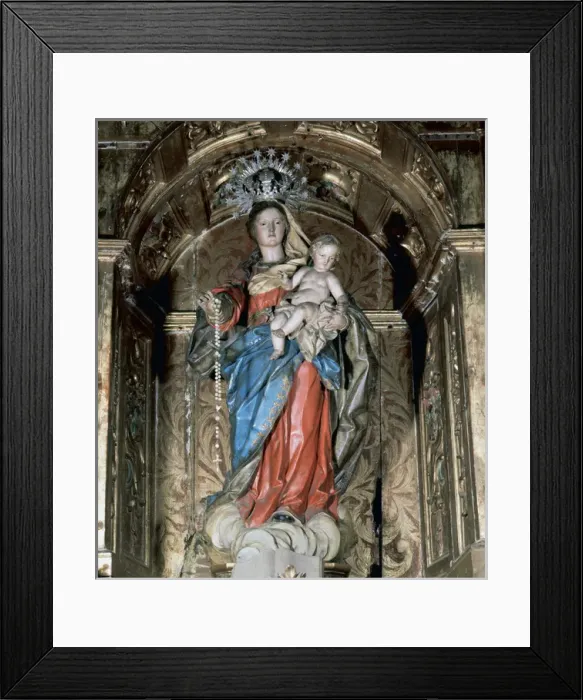 Framed Print : Our Lady of the Rosary. Baroque. Church of Saint Peter the A Framed Print : Our Lady of the Rosary. Baroque. Church of Saint Peter the A