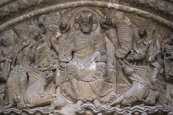 Romanesque Art. France. 12th century. Moissac Abbey. Tympanu