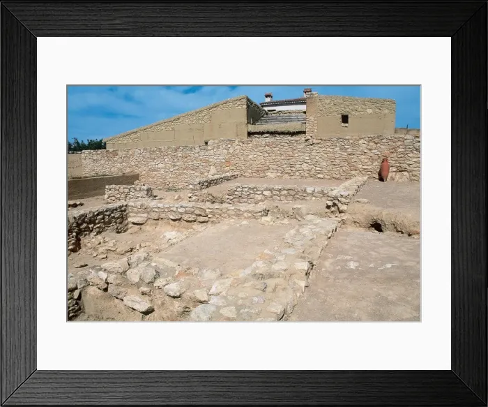 Framed Print : Spain. Calafell. Iberian Citadel. 6th - 2nd centuries BC