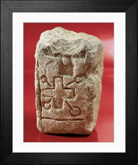 Framed Print : Inquisitions altar stone. 17th century. Spain Framed Print : Inquisitions altar stone. 17th century. Spain