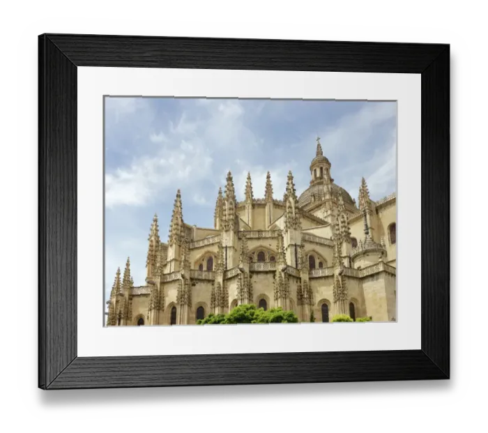 Framed Print : Gothic Art. Spain. Segovia. Cathedral. 16th century. Exterio Framed Print : Gothic Art. Spain. Segovia. Cathedral. 16th century. Exterio