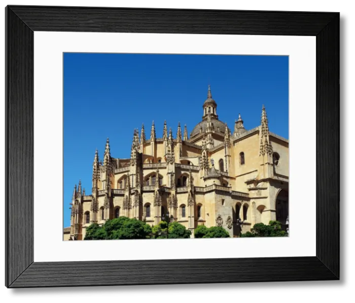 Framed Print : Gothic Art. Spain. Segovia. Cathedral. 16th century. Exterio Framed Print : Gothic Art. Spain. Segovia. Cathedral. 16th century. Exterio