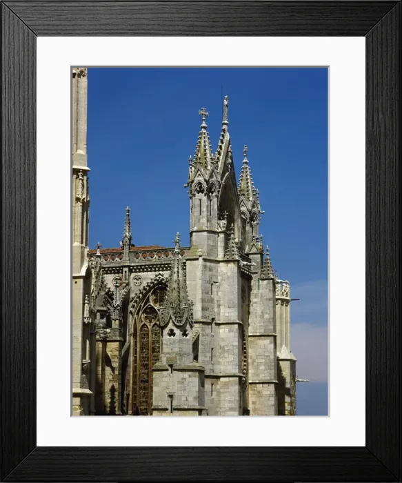 Framed Print : Spain. Leon. Cathedral. 13th century. Gothic style. Exterior Framed Print : Spain. Leon. Cathedral. 13th century. Gothic style. Exterior