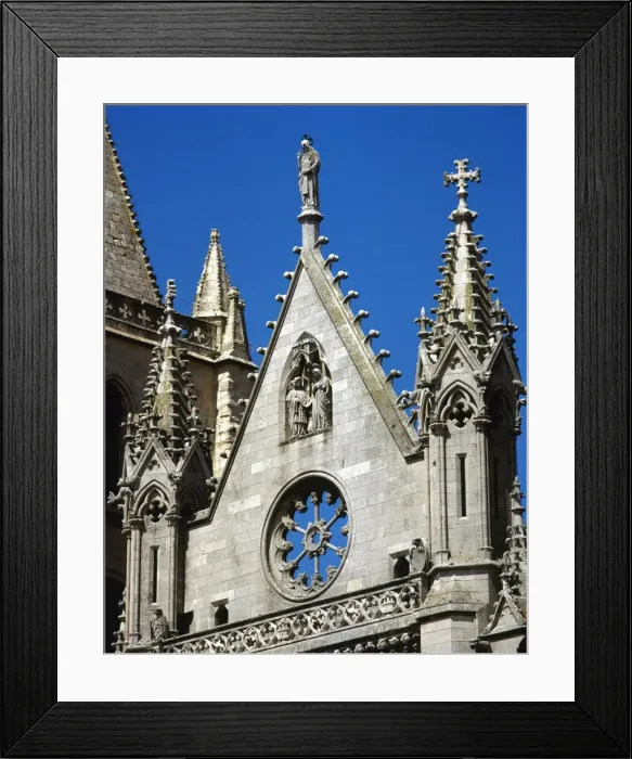 Framed Print : Spain. Leon. Cathedral. 13th century. Gothic style. Main fac Framed Print : Spain. Leon. Cathedral. 13th century. Gothic style. Main fac