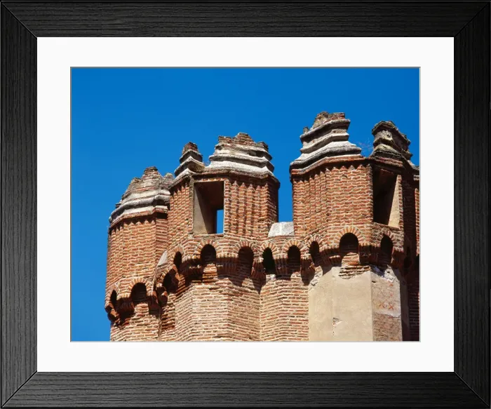 Framed Print : Spain. Castile-Leon. Coca Castle. 15th century. Mudejar style Framed Print : Spain. Castile-Leon. Coca Castle. 15th century. Mudejar style