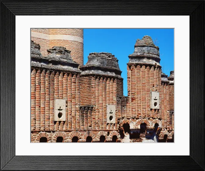 Framed Print : Spain. Castile-Leon. Coca Castle. 15th century. Mudejar style Framed Print : Spain. Castile-Leon. Coca Castle. 15th century. Mudejar style