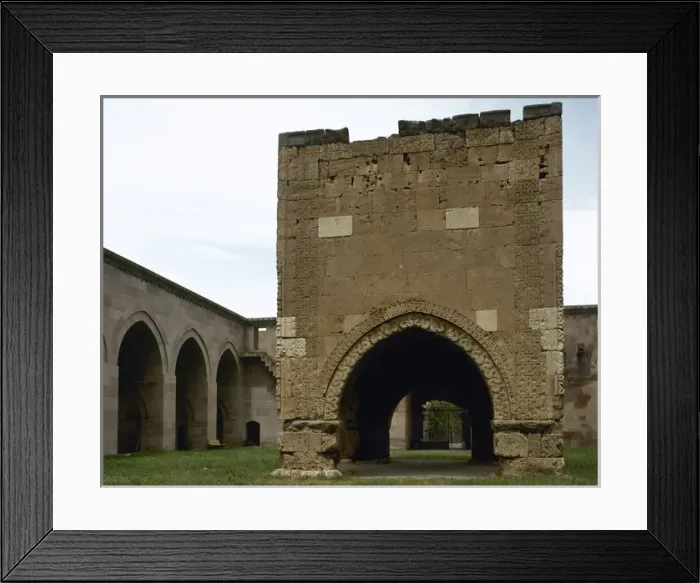 Framed Print : Islamic Art. Turkey. Anatolia. Sultanhani Carvanserai. Built Framed Print : Islamic Art. Turkey. Anatolia. Sultanhani Carvanserai. Built