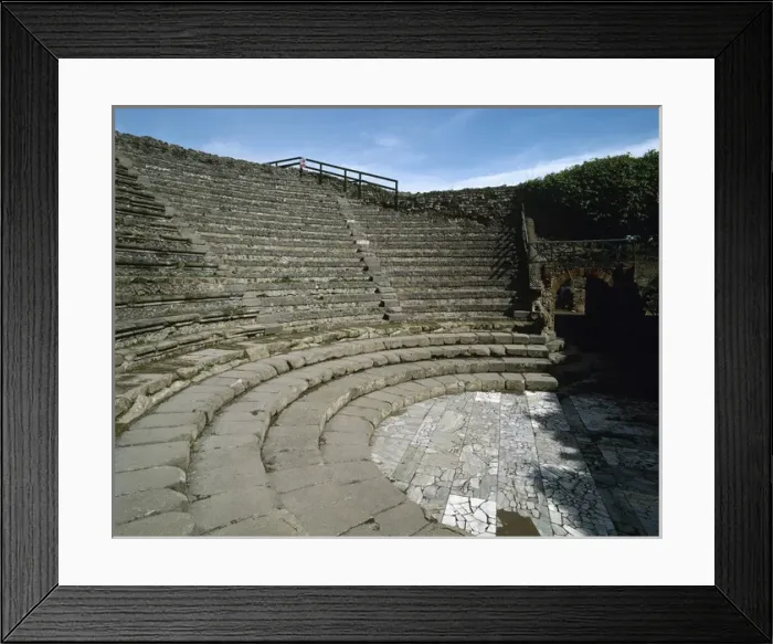 Framed Print : Italy. Pompeii. Small Theatre or odeon. 1st century B. C Framed Print : Italy. Pompeii. Small Theatre or odeon. 1st century B. C
