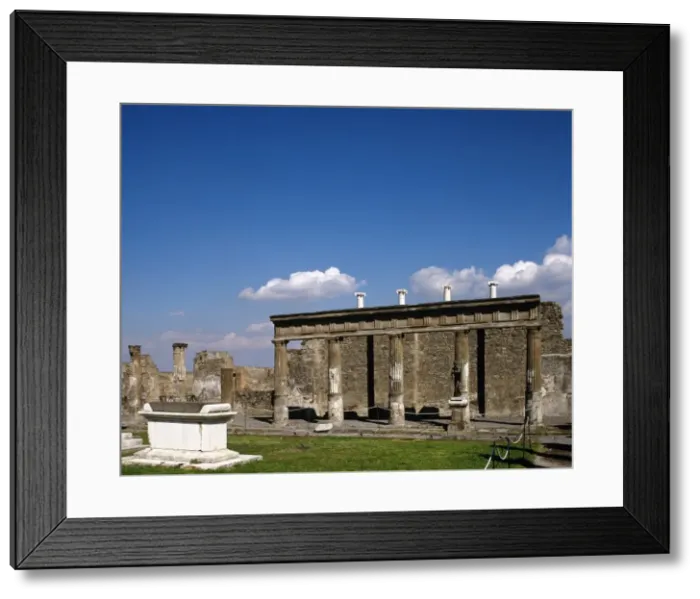 Framed Print : Italy. Pompeii. Temple of Apollo. Doric architrave Framed Print : Italy. Pompeii. Temple of Apollo. Doric architrave