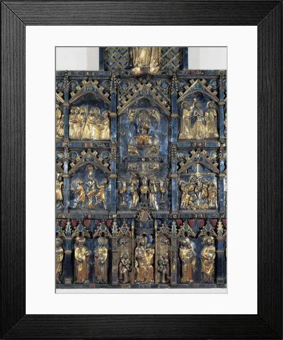 Framed Print : High altar. Cathedral of Saint Mary of Girona. Gothic. Made Framed Print : High altar. Cathedral of Saint Mary of Girona. Gothic. Made