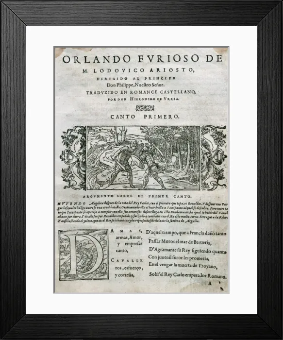 Framed Print : Ludovico Ariosto (1474 1533) Italian poet. Orlando Furios Framed Print : Ludovico Ariosto (1474 1533) Italian poet. Orlando Furios
