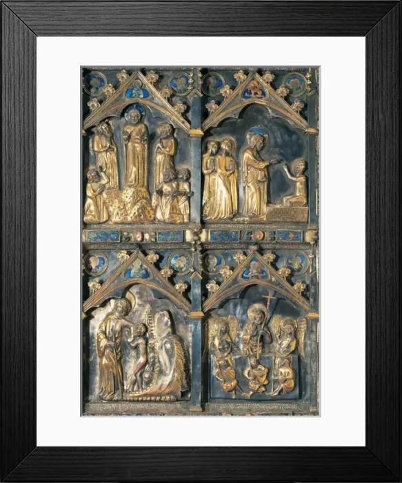 Framed Print : High altar. Cathedral of Saint Mary of Girona. Gothic. Made Framed Print : High altar. Cathedral of Saint Mary of Girona. Gothic. Made