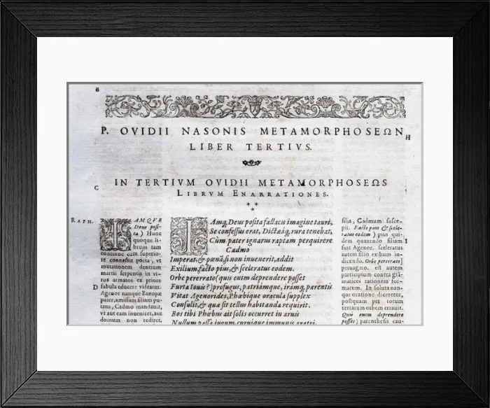 Framed Print : Publius Ovidius Naso ( 43 BC AD 17 / 18). Roman poet. The Me Framed Print : Publius Ovidius Naso ( 43 BC AD 17 / 18). Roman poet. The Me
