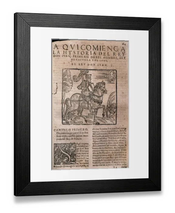 Framed Print : John I (1358 1390) king of the Crown of Castile. Cover of Framed Print : John I (1358 1390) king of the Crown of Castile. Cover of