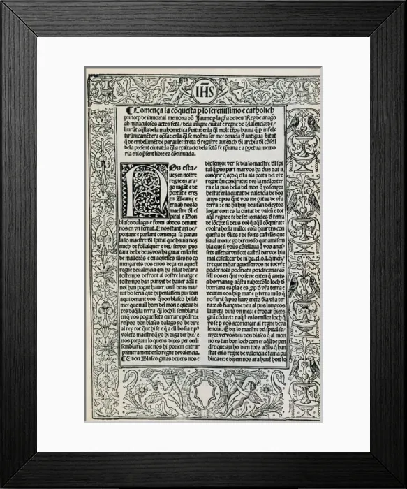 Framed Print : Recopilacion de privilegios reales del reino y la ciudad de Framed Print : Recopilacion de privilegios reales del reino y la ciudad de