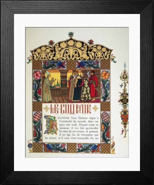 Framed Print : Alexander Pushkin (1799 1837). Russian author. The Tale o Framed Print : Alexander Pushkin (1799 1837). Russian author. The Tale o
