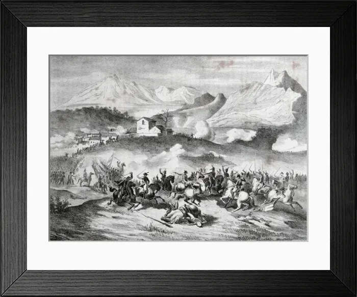 Framed Print : Spain. Peninsular War. (1808-1814). Battle of the town of Va Framed Print : Spain. Peninsular War. (1808-1814). Battle of the town of Va