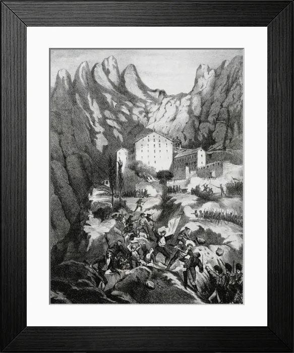 Framed Print : Peninsular War (1808-1814)Conquest and plunder of the monast Framed Print : Peninsular War (1808-1814)Conquest and plunder of the monast
