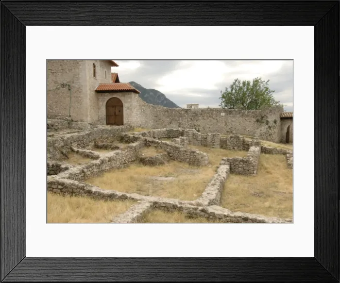 Framed Print : Albania. Kruje. Kruje castle. Ruins Framed Print : Albania. Kruje. Kruje castle. Ruins