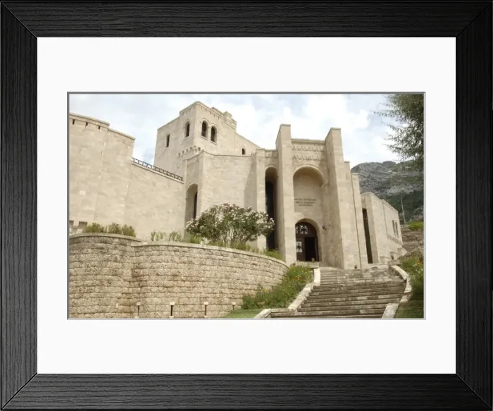 Framed Print : Albania. Kruje. Castle. The National Skanderbeg Museum withi Framed Print : Albania. Kruje. Castle. The National Skanderbeg Museum withi