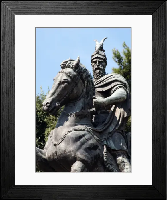 Framed Print : Skanderbeg (1405A?i?1468). National hero and a key figure o Framed Print : Skanderbeg (1405A?i?1468). National hero and a key figure o