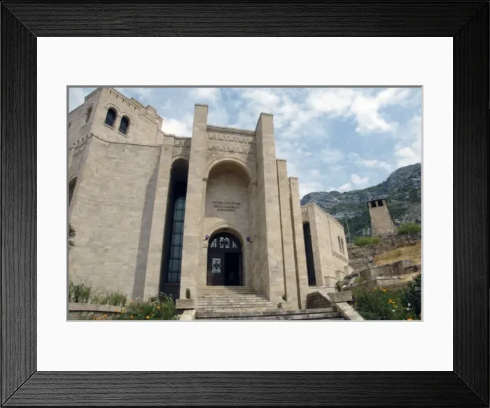 Framed Print : Albania. Kruje. Castle. The National Skanderbeg Museum withi Framed Print : Albania. Kruje. Castle. The National Skanderbeg Museum withi