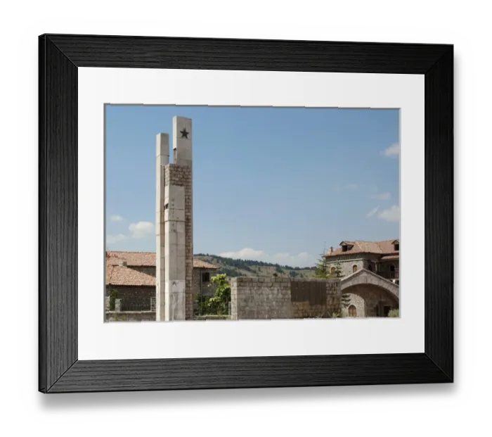 Framed Print : Communist monument. Voskopoja Framed Print : Communist monument. Voskopoja