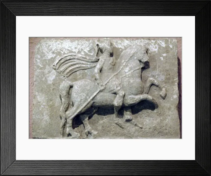Framed Print : Greek art. Relief. Horseman. 3rd century BC. From Apollonia Framed Print : Greek art. Relief. Horseman. 3rd century BC. From Apollonia