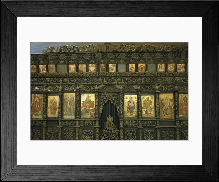 Framed Print : Iconostasis. Anonymous work. 19th century. National Art Ga Framed Print : Iconostasis. Anonymous work. 19th century. National Art Ga