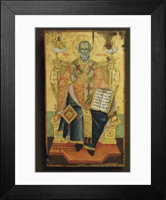 Framed Print : Saint Nicholas ( 270 A?i?343). Anonymous work, 18th century Framed Print : Saint Nicholas ( 270 A?i?343). Anonymous work, 18th century
