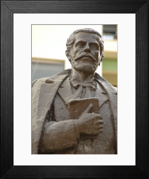 Framed Print : Naim Frasheri (1846-1900). Statue Framed Print : Naim Frasheri (1846-1900). Statue