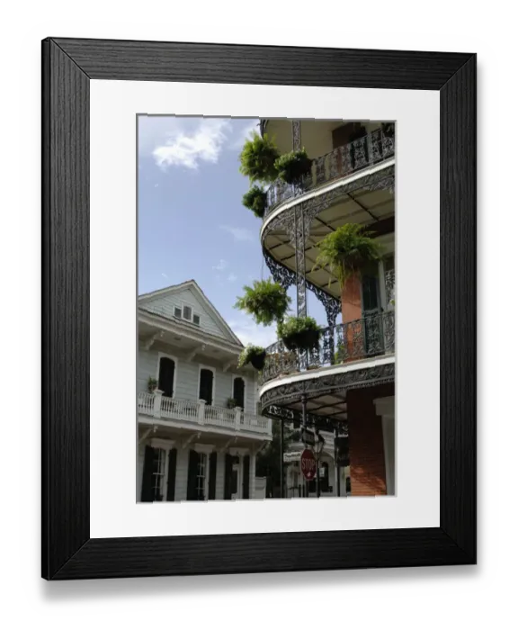 Framed Print : New Orleans. The French Quater or Vieux Carre?. State of Lou Framed Print : New Orleans. The French Quater or Vieux Carre?. State of Lou