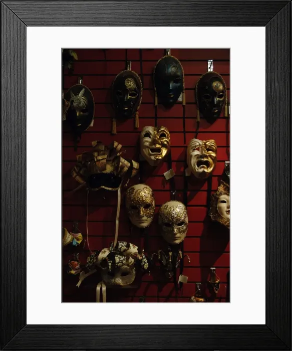 Framed Print : Selling masks. Interior store. French Quarter. New Orleans Framed Print : Selling masks. Interior store. French Quarter. New Orleans