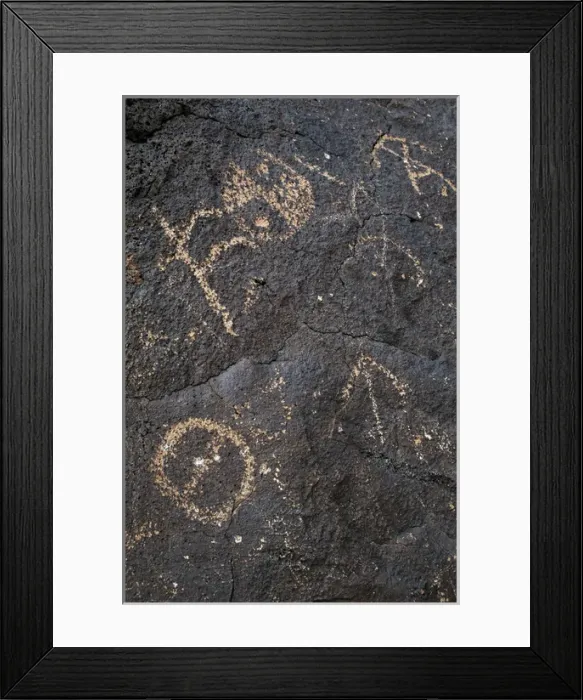 Framed Print : Petroglyph National Monument. Petroglyphs. New Mexico. USA Framed Print : Petroglyph National Monument. Petroglyphs. New Mexico. USA