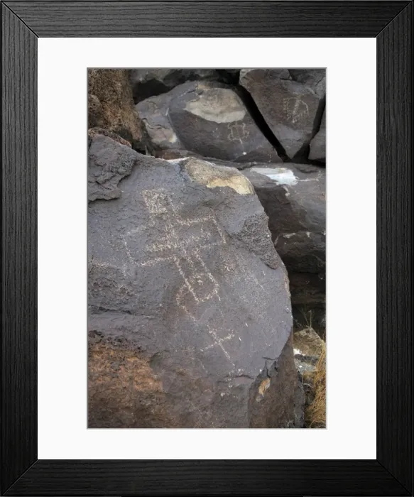 Framed Print : Petroglyph National Monument. Petroglyphs. New Mexico. USA Framed Print : Petroglyph National Monument. Petroglyphs. New Mexico. USA