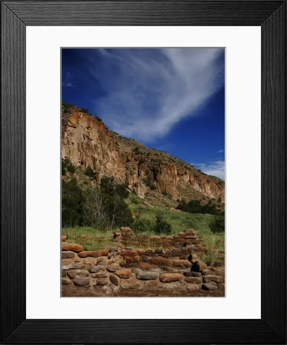 Framed Print : USA. Near Los Alamos. New Mexico. Bandelier National Monumen Framed Print : USA. Near Los Alamos. New Mexico. Bandelier National Monumen