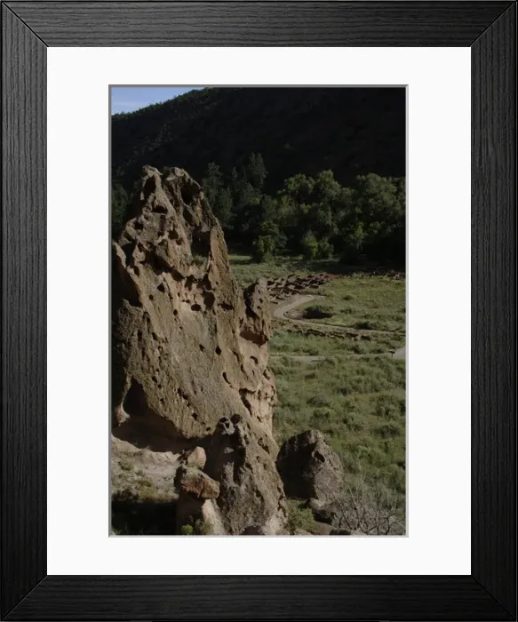 Framed Print : United States. Bandelier National Monument. Tyuonyi. Pueblo Framed Print : United States. Bandelier National Monument. Tyuonyi. Pueblo