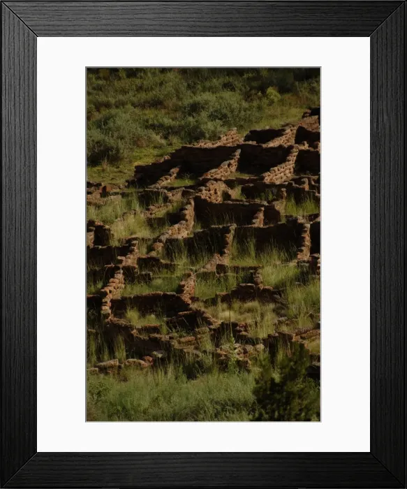 Framed Print : United States. Bandelier National Monument. Tyuonyi. Pueblo Framed Print : United States. Bandelier National Monument. Tyuonyi. Pueblo