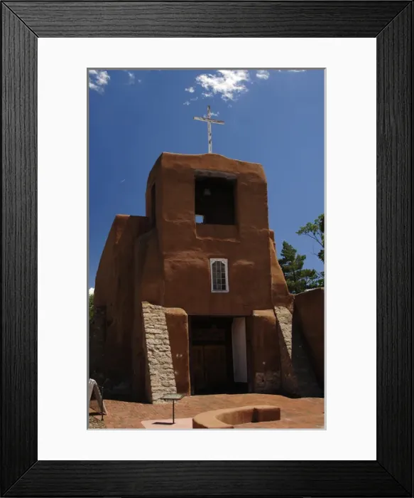 Framed Print : United States. Santa Fe. San Miguel Mission. 17th-18th centu Framed Print : United States. Santa Fe. San Miguel Mission. 17th-18th centu