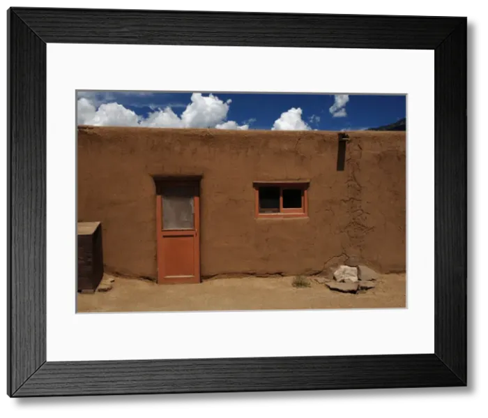 Framed Print : United States. Taos Pueblo. Adobe building Framed Print : United States. Taos Pueblo. Adobe building