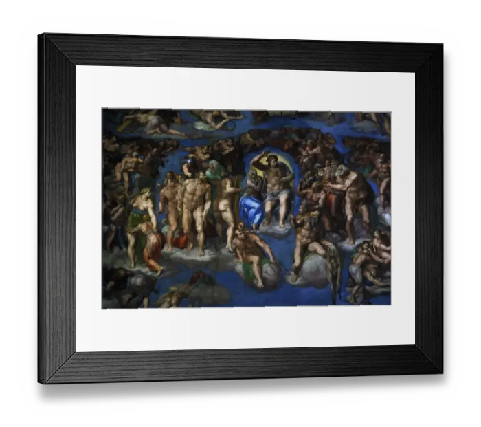 Framed Print : The Last Judgement by Michelangelo. 16th century. Vatican Ci Framed Print : The Last Judgement by Michelangelo. 16th century. Vatican Ci