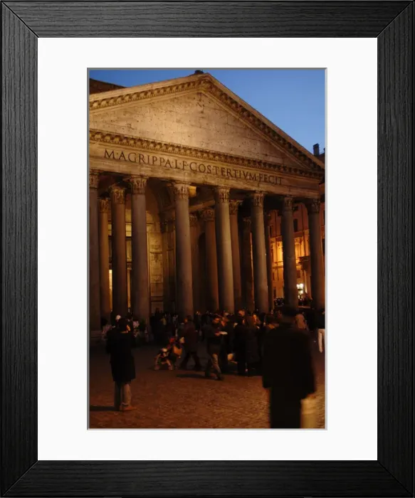 Framed Print : Pantheon of Agrippa. Exterior at night. Rome Framed Print : Pantheon of Agrippa. Exterior at night. Rome