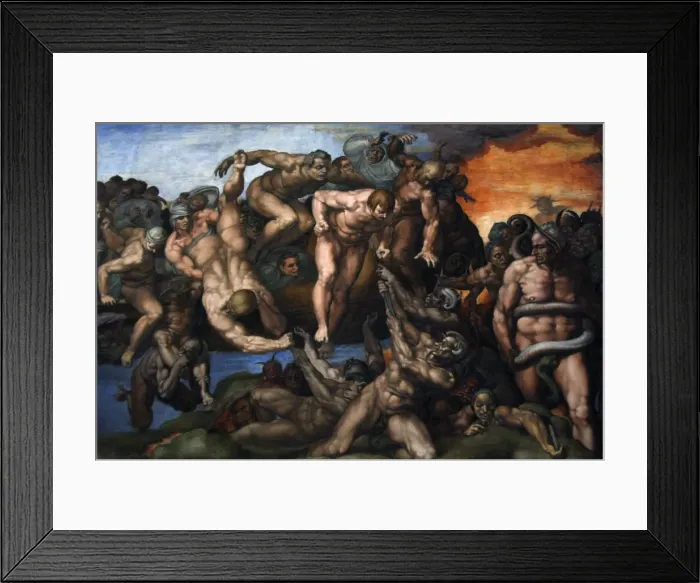 Framed Print : The Last Judgement by Michelangelo. 16th century. Vatican Ci Framed Print : The Last Judgement by Michelangelo. 16th century. Vatican Ci